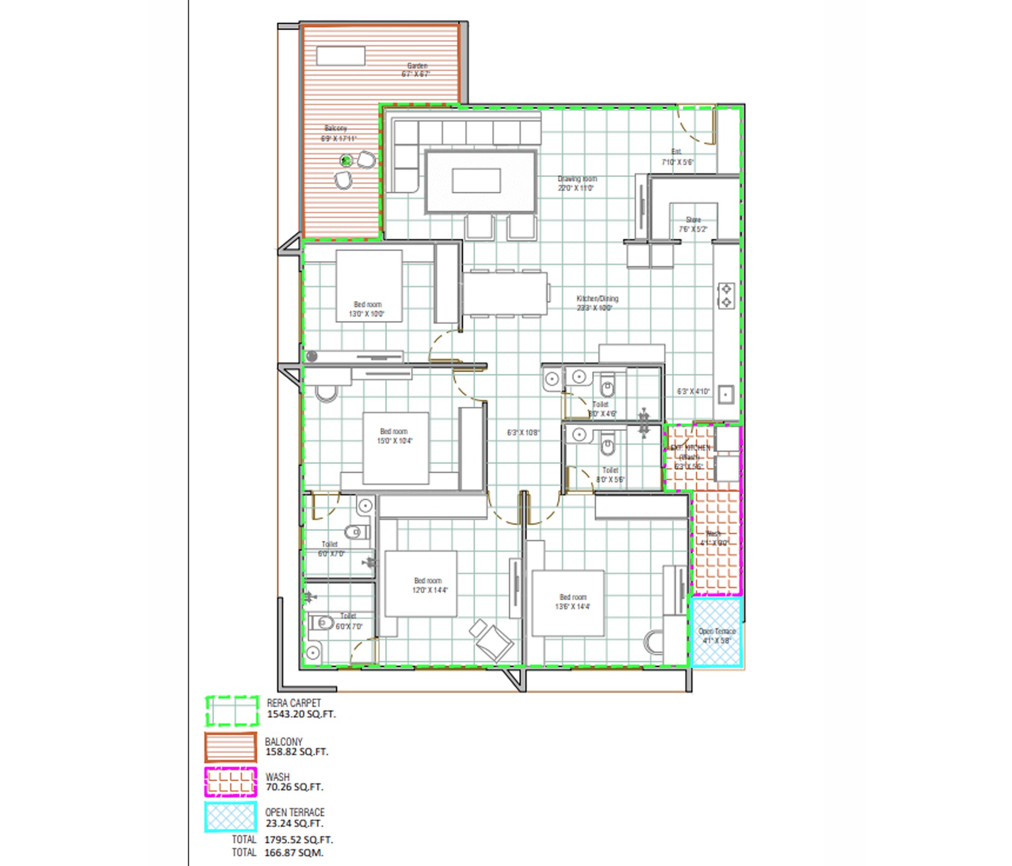 Residential layout blueprint